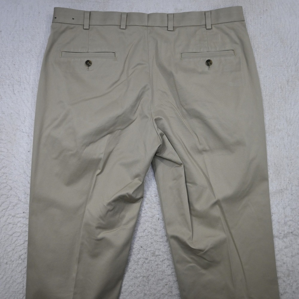 Brooks Brothers Chino Pants Mens 37x32 Clark Fit Beige Advantage Stretch - Picture 7 of 9